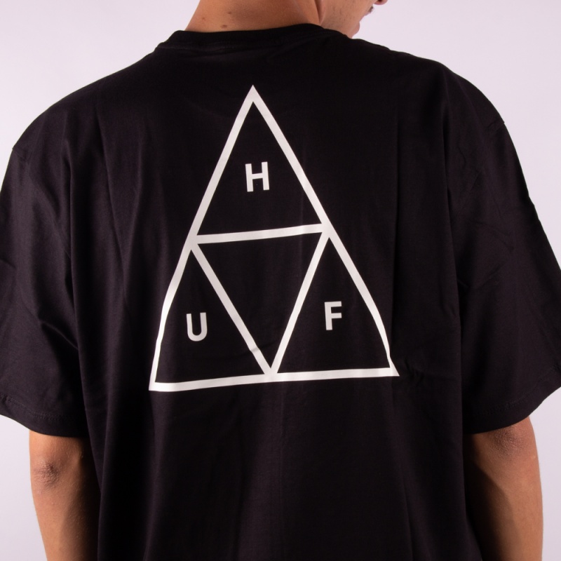 Camiseta Huf Essentials TT Large Preto